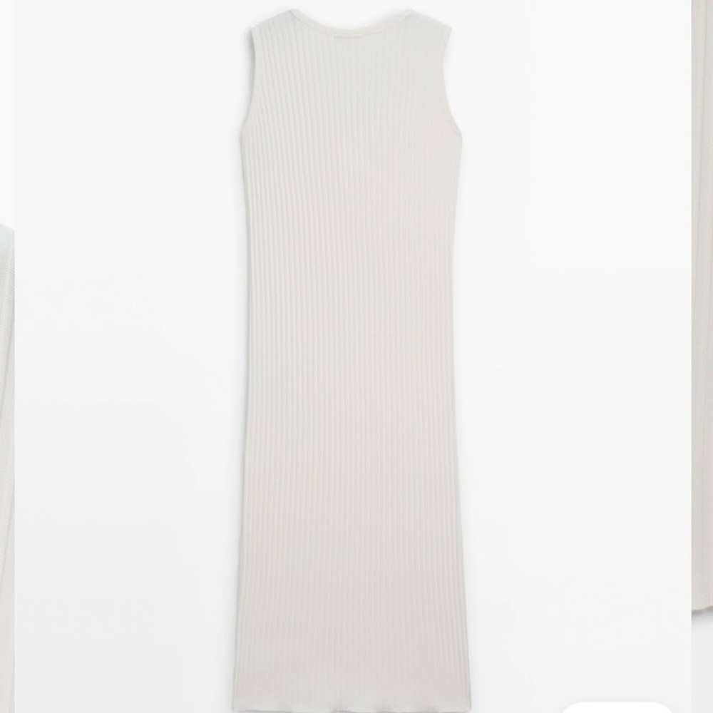 NWT Massimo Dutti off-white dress - Picture 4 of 8